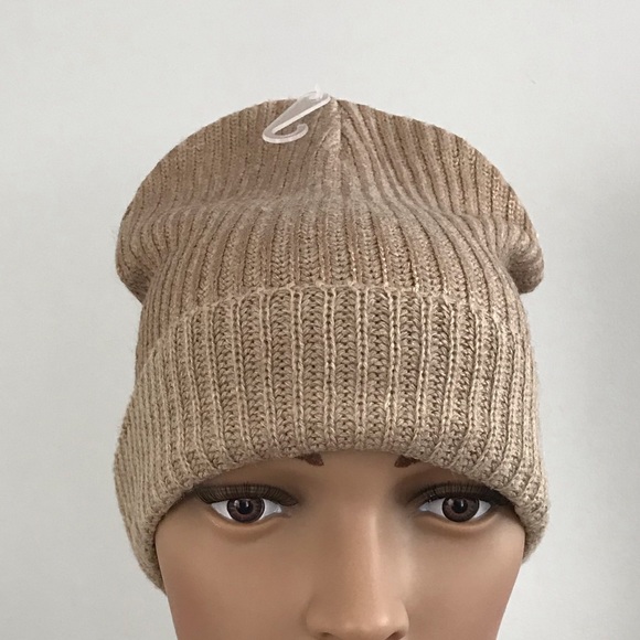 $5 NEW Rose Gold Tan Shimmer Beanie Maurice’s - Picture 2 of 8
